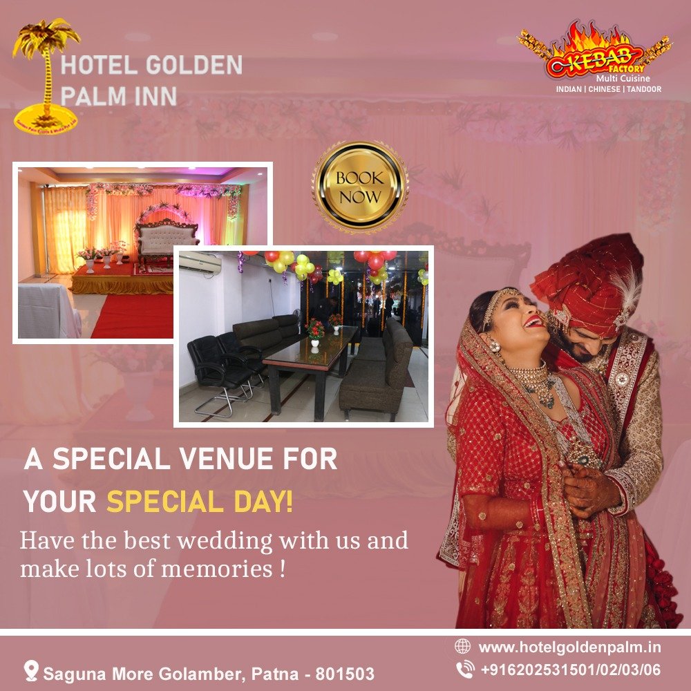GoldenPalmInn1's tweet photo. A SPECIAL VENUE FOR YOUR SPECIAL DAY!
Have the best wedding with us and make lots of memories!
𝗕𝗢𝗢𝗞 𝗡𝗢𝗪 :-   +  𝟗𝟏 𝟔𝟐𝟎𝟐𝟓𝟑𝟏𝟓𝟎𝟏/𝟎𝟐/𝟎𝟑
Visit us : https://t.co/6PtrIHfHpK
#wedding #weddingdestination #indianbrides #events #KebabFactory #multicuisinerestaurant https://t.co/jvakLaXHyD