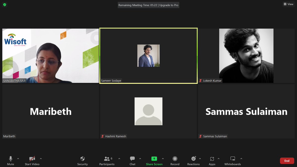 wisoftsolutions's tweet image. #SocialMedia Team and #Sales Team discussing ideas as to how can Social Media help in increasing sales/conversions. 
Key Takeaway:
1. Employee Advocacy
#WisoftSolutions #Wisoft #WisoftTeam #WisoftDaily