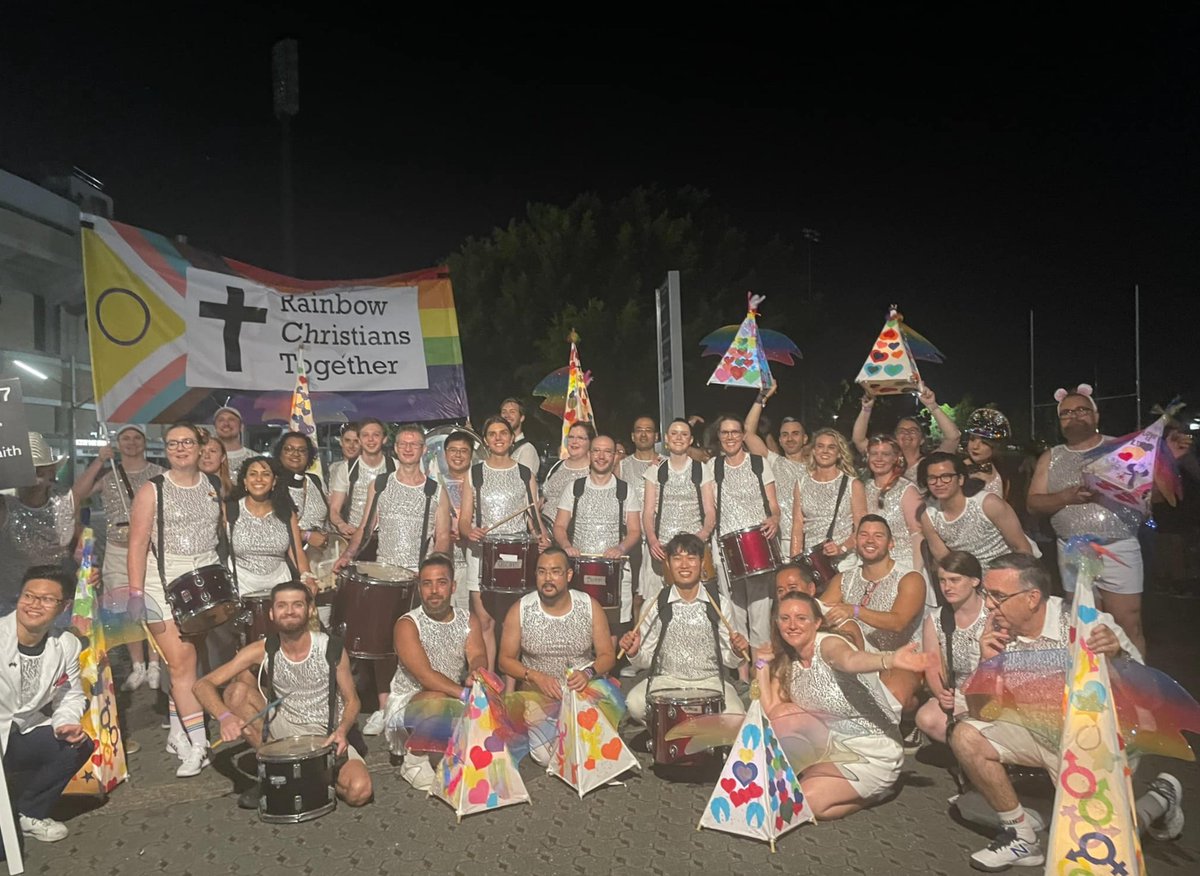 LeichhardtUC's tweet image. Hope you're all recovering from a fabulous weekend. 🥳🌈🦄🎆

Just in case you missed it, here's the sparkly shiny happy Christian contingent at this year's Mardi Gras. Leichhardt Uniting #represent

#WorldPride2023 
#AffirmingChurch
#LovinglyMade