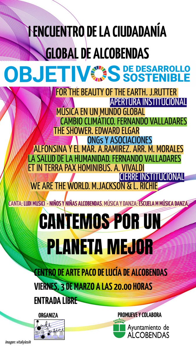 La Escuela colabora en los proyectos con "Objetivos de desarrollo sostenible" 
I Encuentro de la ciudadanía global de Alcobendas