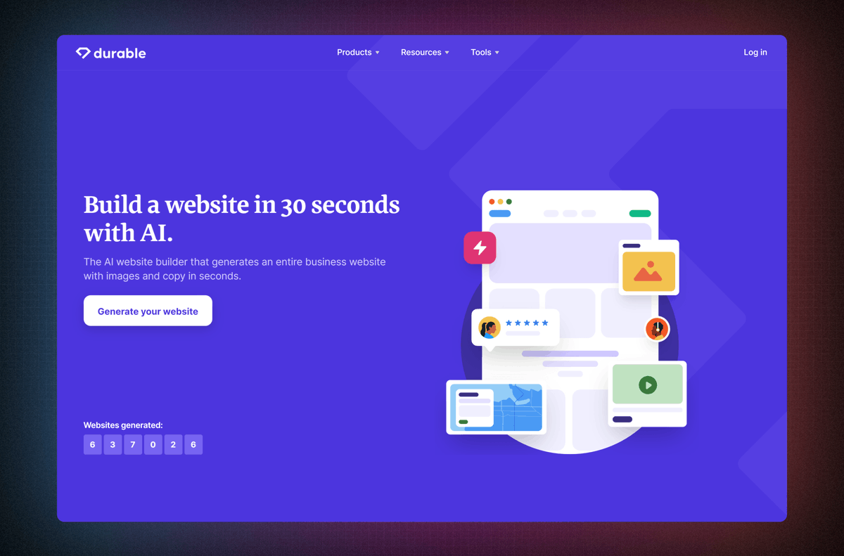 NikkiSiapno's tweet photo. 7. Durable

Launch a website in 30 seconds!

@Durableteam is an AI website builder that is insanely powerful and quick.

Provide it some info on what you want, it will generate a website that you can then edit as you please.

👉 https://t.co/yxyvsILrKp https://t.co/Yl5wfAllNY