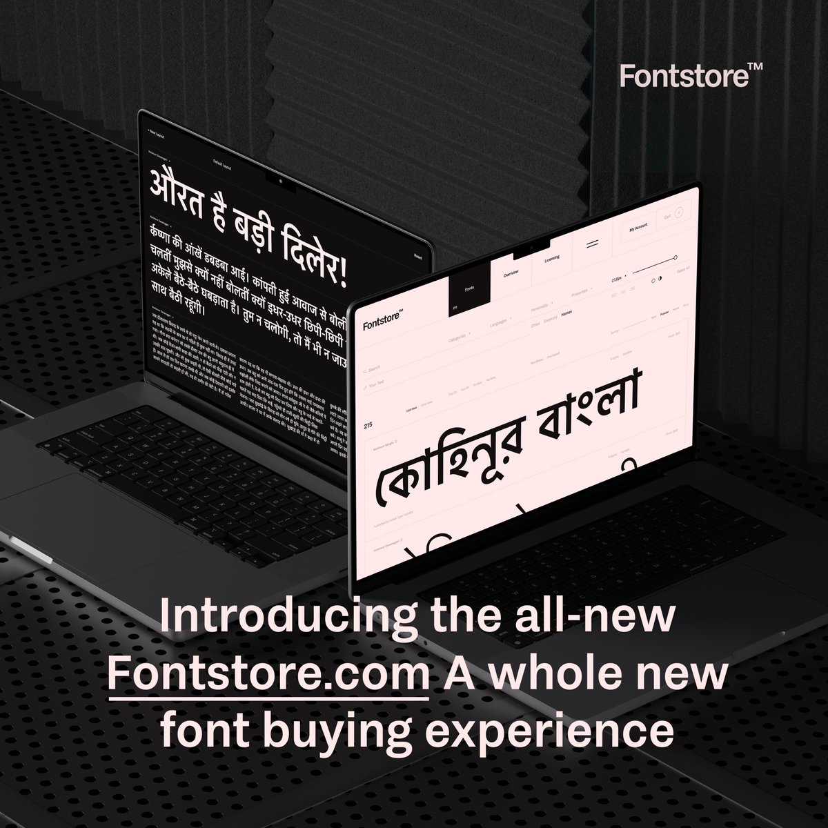 After more than 4 years in the making, the all-new Fontstore is finally here. Try fonts before you buy, earn rewards on every purchase, monetize your unused fonts, and enjoy flexible payment options. Say hello to a whole new font buying experience.

fontstore.com