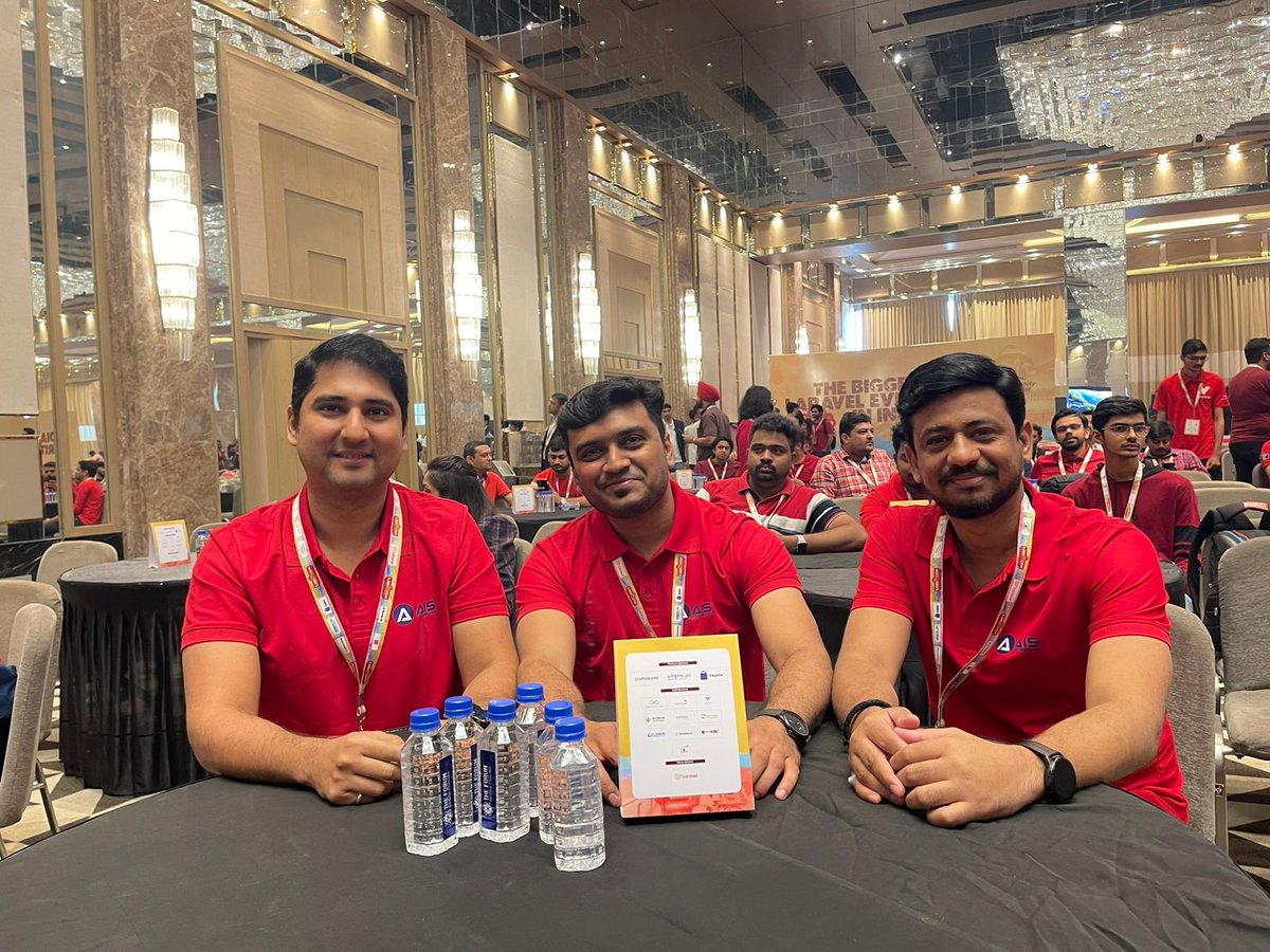 aistechnolabs's tweet image. Leveling up our team's expertise and industry connections at the Business Conference of LARACON 2023.🤝
#laraveldevs #businessconference #teamgrowth #innovation #laraconindia #aistechnolabs