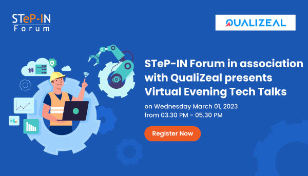 stepin_forum's tweet photo. Join us for our free #EveTechTalk with @quali_zeal on 1st March.
Our speakers @khyatiSehgal89, @mmronanki & LRV Ramana will be discussing Quality Engineering for modern enterprise. Register for free at https://t.co/ScXkkV4X9q.
#QualityEngineering #TechTalk #FreeEvent https://t.co/lmRxDKnGyJ