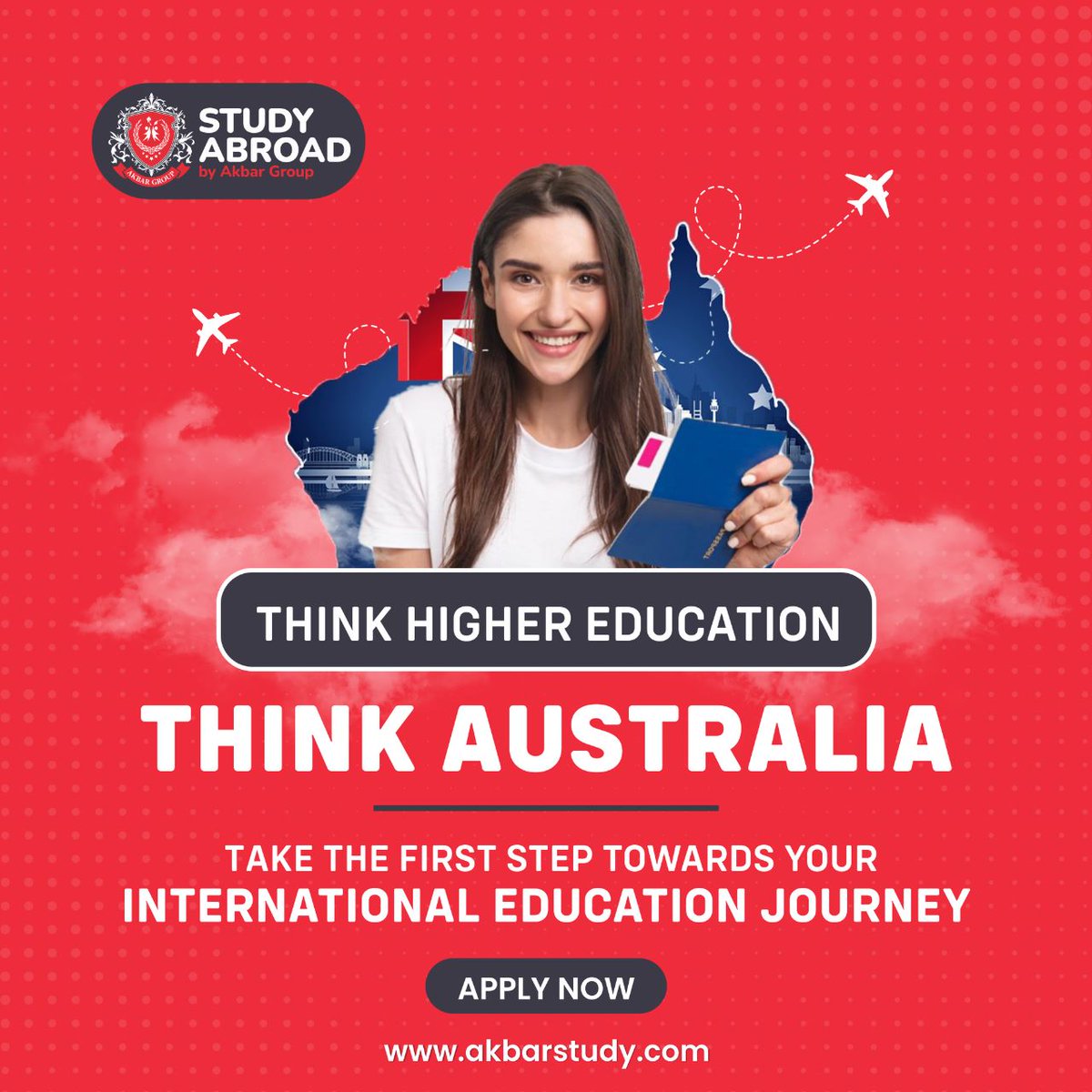 Embark on a journey of learning, growth, and discovery with higher education in Australia
Chat with us - bit.ly/Studybroad
Or Call +91- 7593838928 /9920123180
#StudyAbroad #Countries #AkbarStudyAbroad #VisaAssistance #studyabroadkerala #studyabroadexperts #studyabroadoffice