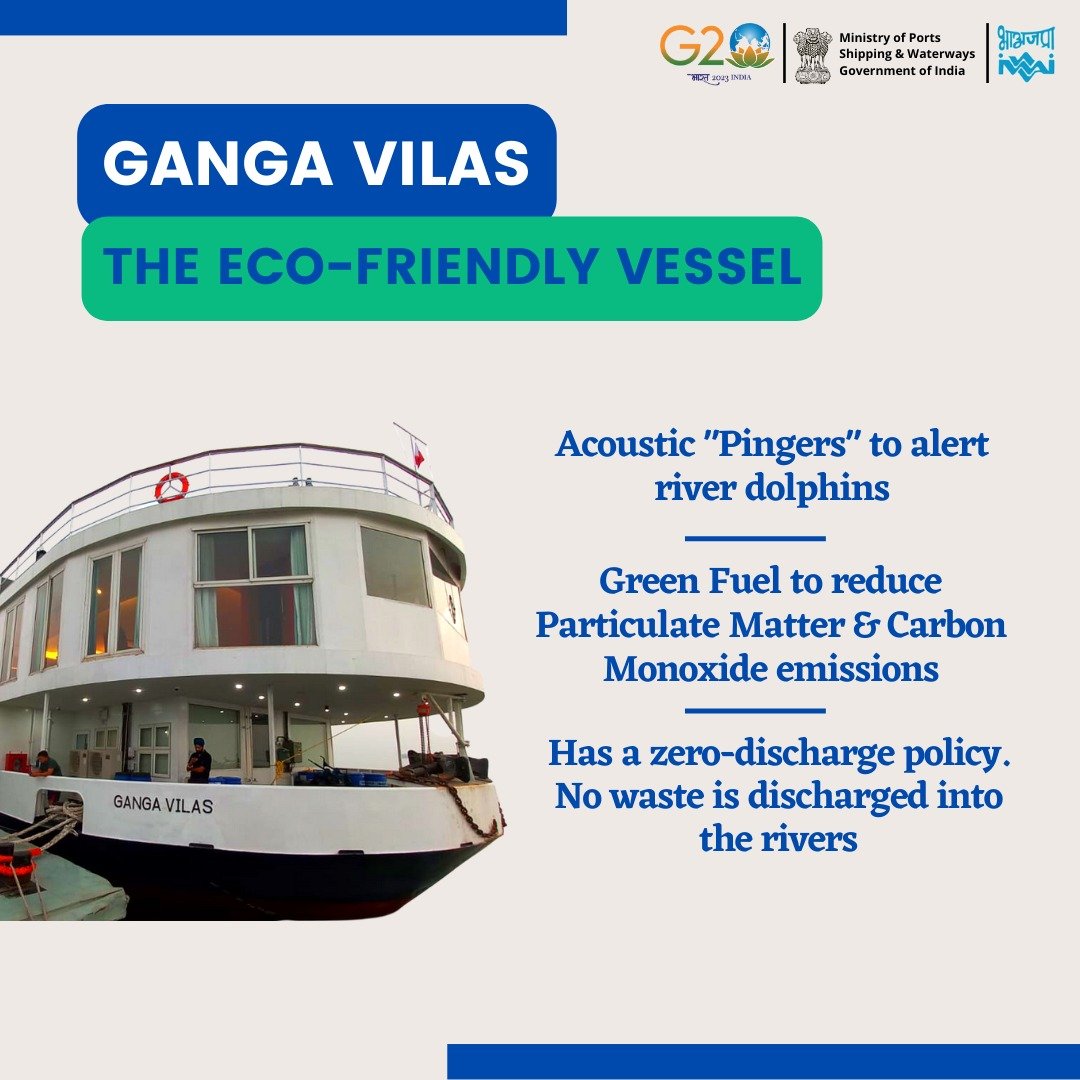 #LongestRiverCruise
#GangaVilas 
#greenshipping