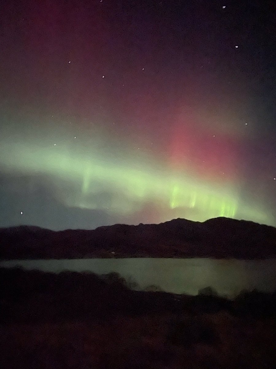 Last night’s aurora was stunning - greens, reds, vertical drifts, shifts and ripples! Best we have seen from our place in the Highlands.