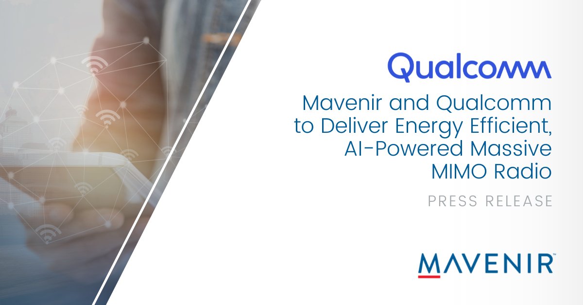 Mavenir's tweet photo. Mavenir launches next generation mMIMO radio in collaboration with @Qualcomm using AI-based technology to boost energy efficiency and network performance, helping operators simplify and lower total cost of ownership of 5G deployments.
https://t.co/iwpK26HI1G
#MWC23 @VodafoneGroup https://t.co/Gp2OS7bl54