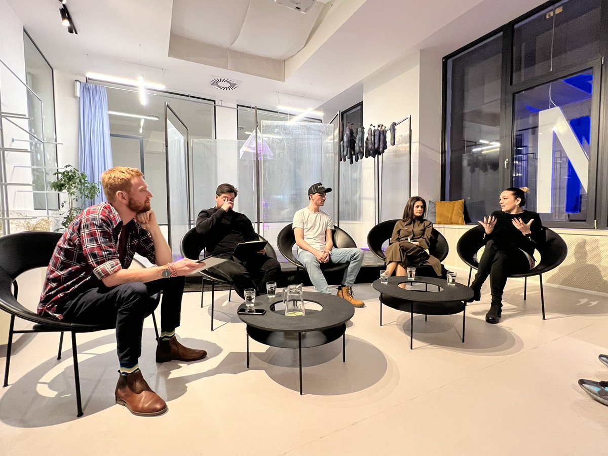artiffine's tweet photo. Round 2 of NFT Insights #Brno was a blast 🎉

Huge thanks to our amazing panelists for such an engaging discussion @sarapolak_cz, @BorutovaGabi, @vrychnovsky, @molkivision, @adoptedgorillas 🙏

And to everyone who braved the cold to come hang, we salute you, till the next one 🫡 https://t.co/OR6WWTJ99w