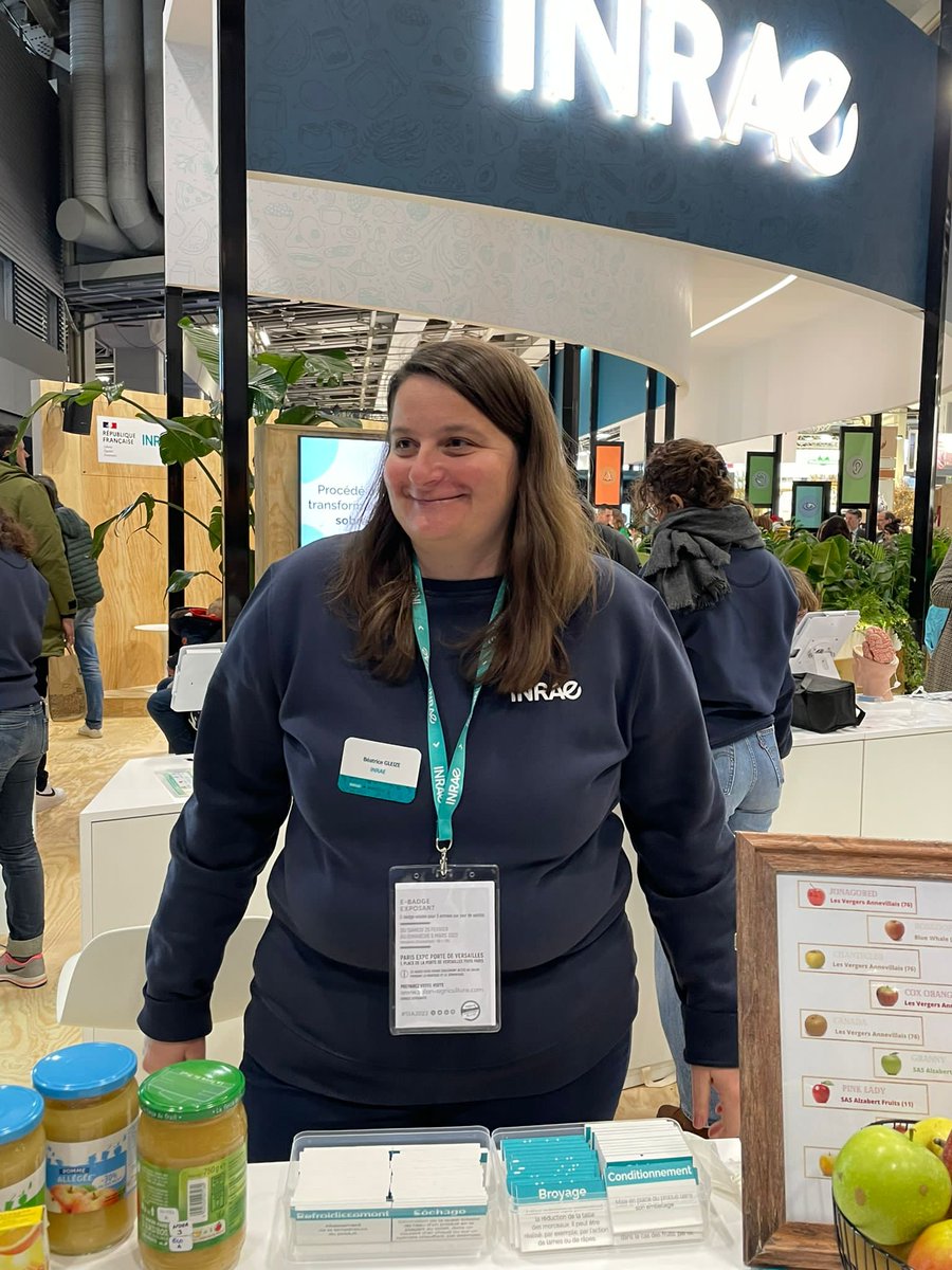 INRAE_TRANSFORM's tweet photo. [Évènement] #SIA2023 Tout savoir sur les produits transformés à base de pommes: rendez-vous Hall 4 stand B160.  @INRAE @INRAE_TRANSFORM #SQPOV #sayfood https://t.co/5VXW6fpUGg