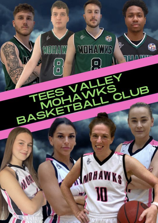 Both senior teams in action this weekend as Mohawks ladies face Manchester Valkaries at Mbro College and the Men face Teesside Lions. #proudtobeamohawk #basketballengland #teesvalley #teesside