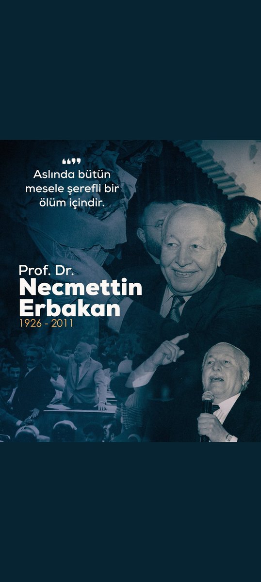 Rahmetle, minnetle ve özlemle anıyoruz.
#NecmettinErbakan