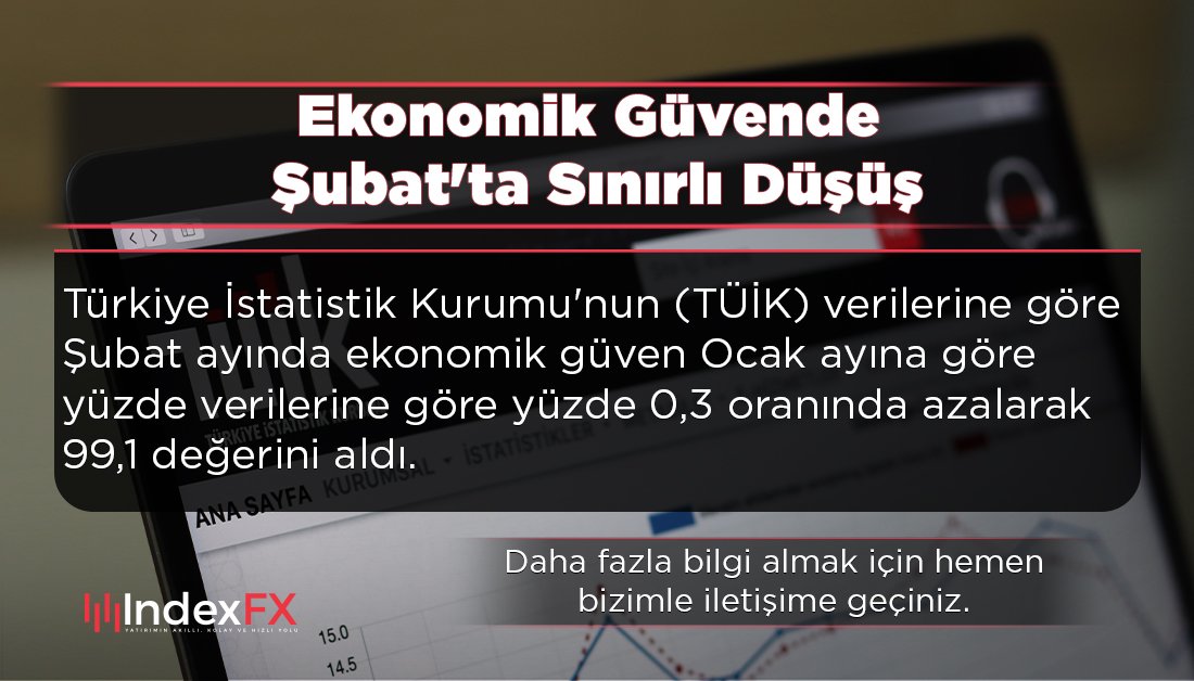 🚨Ekonomik güvende Şubat'ta sınırlı düşüş

 #türkiyeistatistikkurumu #ekonomi #haber #index