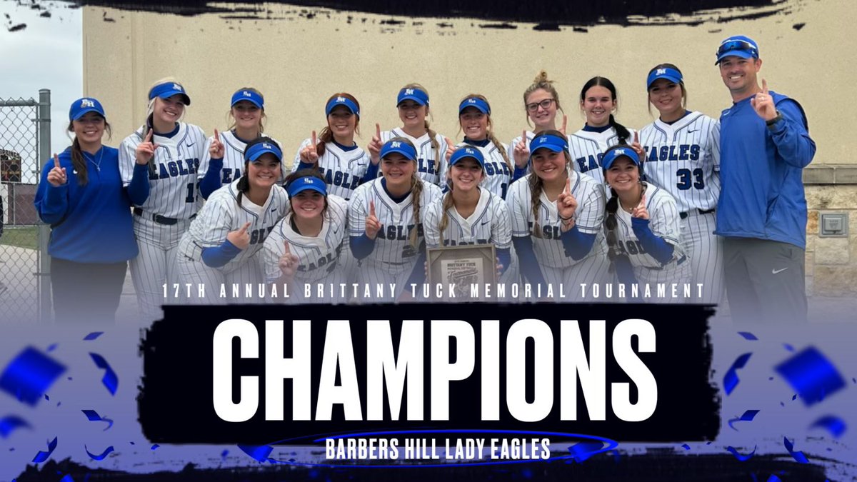 Barbers Hill HS Softball (@bh_softball) on Twitter photo What a weekend it was!! 4th time coming home as the Champions of the Brittany Tuck Memorial Tournament. This is such a fun team who loves to compete! And those <a href="/nikediamond/">Nike Diamond</a> <a href="/Nike/">Nike</a> uniforms are 🔥 🔥
<a href="/BH_Athletics/">Barbers Hill Athletics</a> <a href="/barbers_hillhs/">Barbers Hill HS</a> <a href="/BHISD/">Barbers Hill ISD</a> What a weekend it was!! 4th time coming home as the Champions of the Brittany Tuck Memorial Tournament. This is such a fun team who loves to compete! And those <a href="/nikediamond/">Nike Diamond</a> <a href="/Nike/">Nike</a> uniforms are 🔥 🔥
<a href="/BH_Athletics/">Barbers Hill Athletics</a> <a href="/barbers_hillhs/">Barbers Hill HS</a> <a href="/BHISD/">Barbers Hill ISD</a>