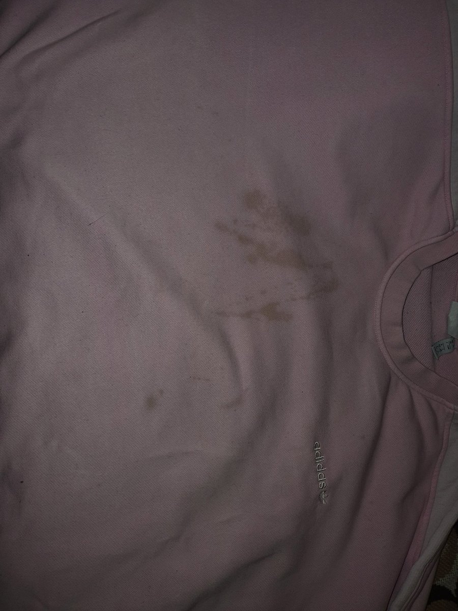 ChisenaGilda's tweet photo. I just bought one month ago or so this sport shirt online from Adidas. 
So now you guys tell me if is it possible that even with 5 tries of washing there is no way to clean this wine's stain. 
It's just wine  
I contact Adidas and...
See the attachments 
@adidas @adidasoriginals https://t.co/l73QABE62i