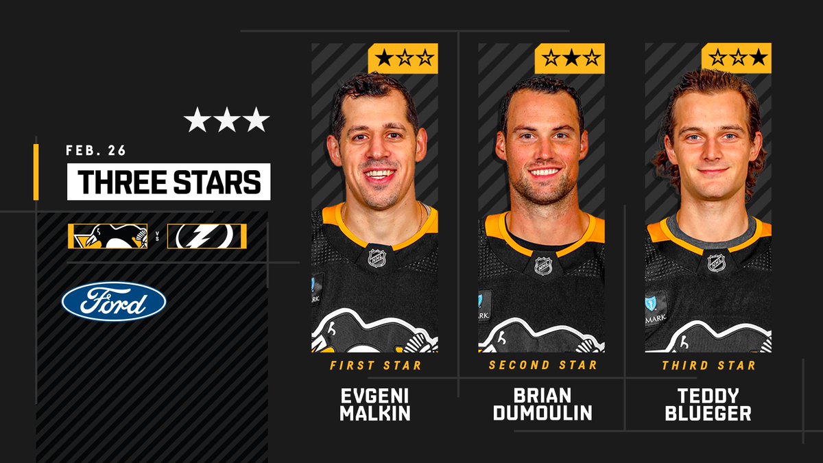Penguins_VAVEL's tweet photo. ⭐️Estrellas⭐️del partido entre 
@Lightning_VAVEL y @penguins
#NHLesp #Pens #LetsGoPens #TBLvsPIT #Bolts #NHL https://t.co/lKBvJsY99b