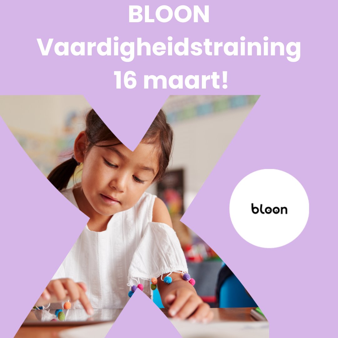 Werk jij of wil jij werken met BLOON? Volg dan de vaardigheidstraining van BLOON op 16 maart!

Zorg jij ervoor dat BLOON binnen jouw school optimaal wordt gebruikt? Meld je hier aan: zurl.co/x3By

#laaggeletterdheid #onderwijs #lexima #dyslexie