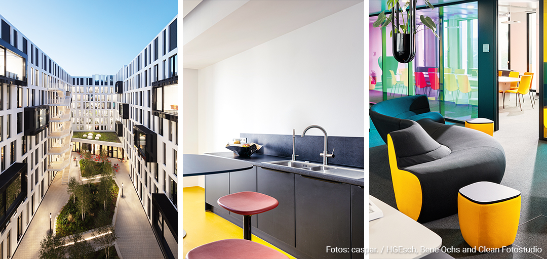 grohe's tweet photo. #GROHEBlue Professional cuts your carbon footprint compared to plastic-bottled water. For Handelsblatt Media Group’s La Tête office, caspar. architects wanted users to be refreshed, happy – and more sustainable. A great step towards #plasticfree! https://t.co/kPwk37CgSa https://t.co/oGFlq74LP2