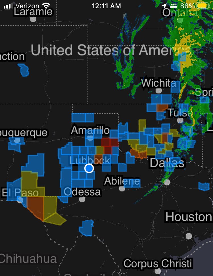 All the #poweroutages left by this horrible #DustStorm &amp; thunder storms that blew through #Lubbock &amp; #WestTexas today