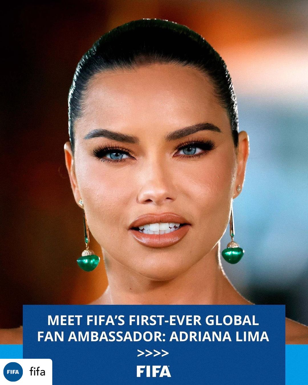 Adriana Lima on X: This means the world to me. Excited to become FIFAs  first Global Fan Ambassador! ⚽ t.comPnnBLpYlr  X