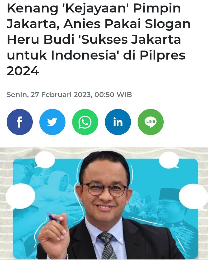 ch_chotimah2's tweet photo. Angka kemiskinan naik.
Indeks kebahagiaan turun.
DP 0 gagal &amp; dikorupsi.
Formula E bermslh di KPK.
Ok Oce gagal.
Tolak reklamasi ingkar janji.
Sumur resapan amburadul, bikin celaka.
Banjir, macet masih.
Bangun stadion pakai utang.
Begini dibilang sukses, @aniesbaswedan waras?😝😂 https://t.co/q1LxwzMuO9