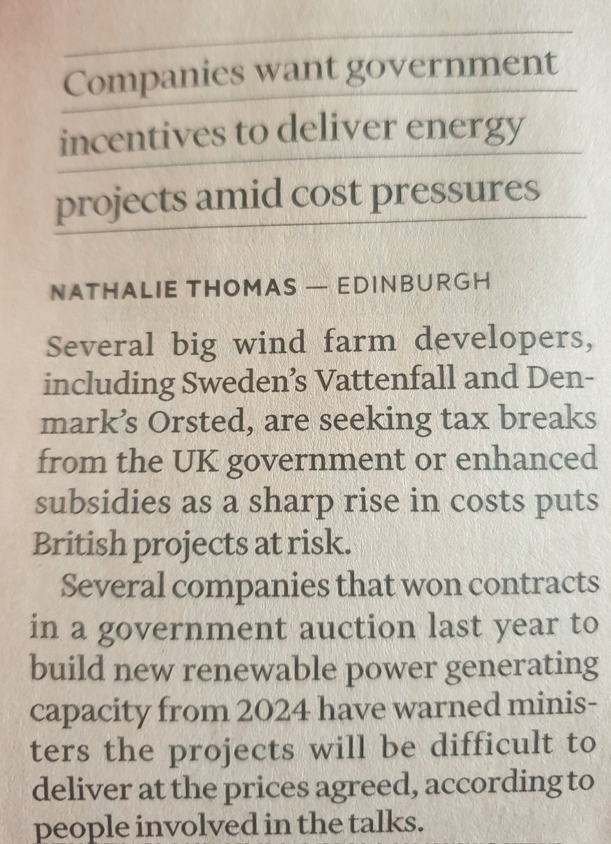 RupertDarwall's tweet photo. Oh!! 

Ever cheaper renewables turns out to be a fairy tale ...

.... and shame on supposedly free market think tanks for their complicity in fooling the public. https://t.co/s5IqGDrxSo