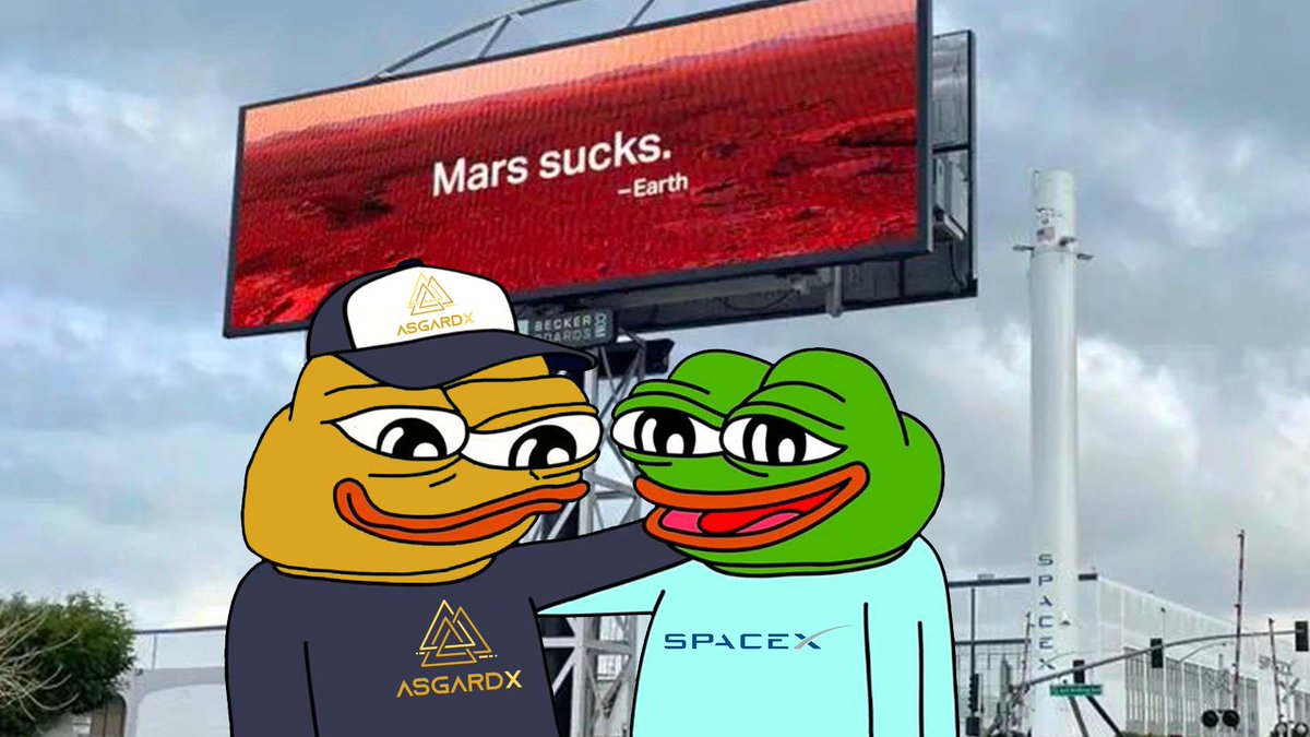 asgardx_world's tweet image. GM Fam! Are u ready to see #AsgardX on a billboard facing one of the busiest highways in California, right outside SpaceX? We've already booked a reservation, and the billboard will be up for one week, starting in the next 3 days. Imagine Elon Musk seeing us on his way to work 👀