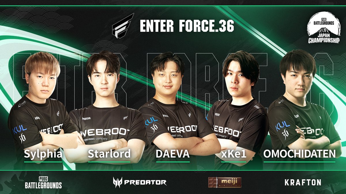 #PUBG JAPAN CHAMPIONSHIP 2023 Phase1🗻

出場チーム紹介 <a href="/ENTERFORCE_36/">ENTER FORCE.36</a> 
 
📃pubgjapanchampionship.jp/pjc-2023-phase…

#PUBGEsports
