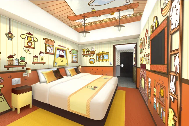 素敵な夢が見れそう♡ポムポムプリン限定コラボルームが登場。