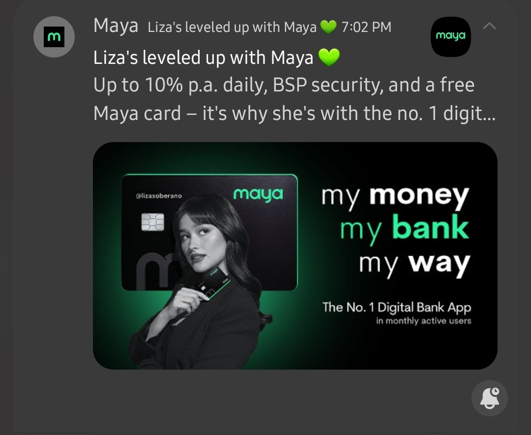 Yes naman! Keep slaying bii.

#LizaLevelsUpWithMaya
#MyMoneyMyBankMyWay