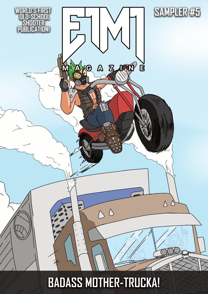 E1M1's new fundraiser is coming TOMORROW... and we have a brand new sampler for you to download when we go live, featuring a @__MEATGRINDER__ cover by our buddy <a href="/ExaltedArchvile/">Exalted Archvile</a>!!

#Fundraiser #FPS #E1M1 #Magazine #Kickstarter #BoomerShooter