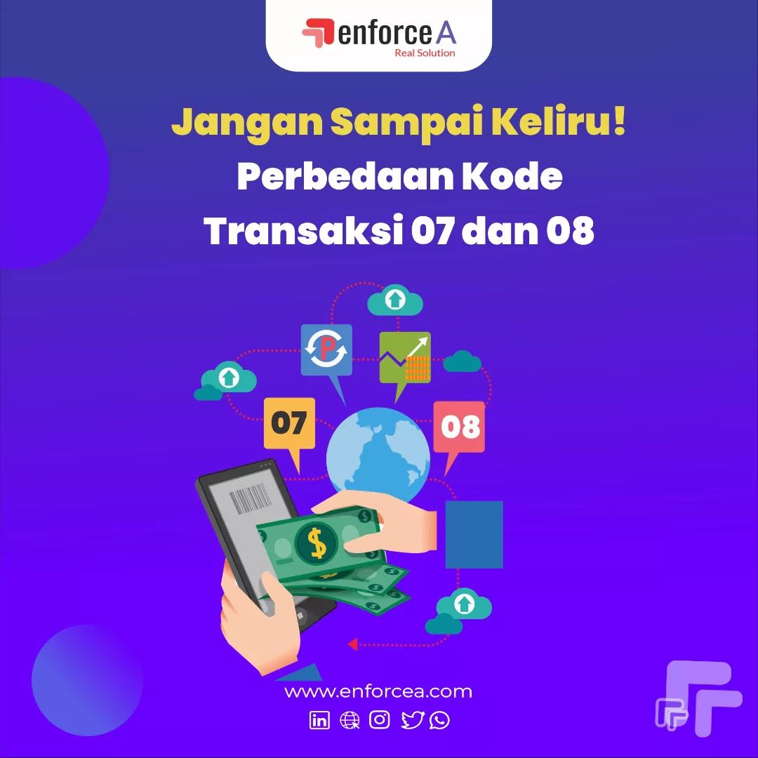 EnforceA_info's tweet photo. Penentuan kode transaksi faktur pajak untuk penyerahan barang kena pajak atau jasa kena pajak yang mendapatkan fasilitas PPN, seperti tidak dipungut atau dibebaskan.

Jangan sampai keliru perbedaan antara Kode Transaksi 07 dan 08!

#enforcea #petacreative https://t.co/d4vdLrneuX