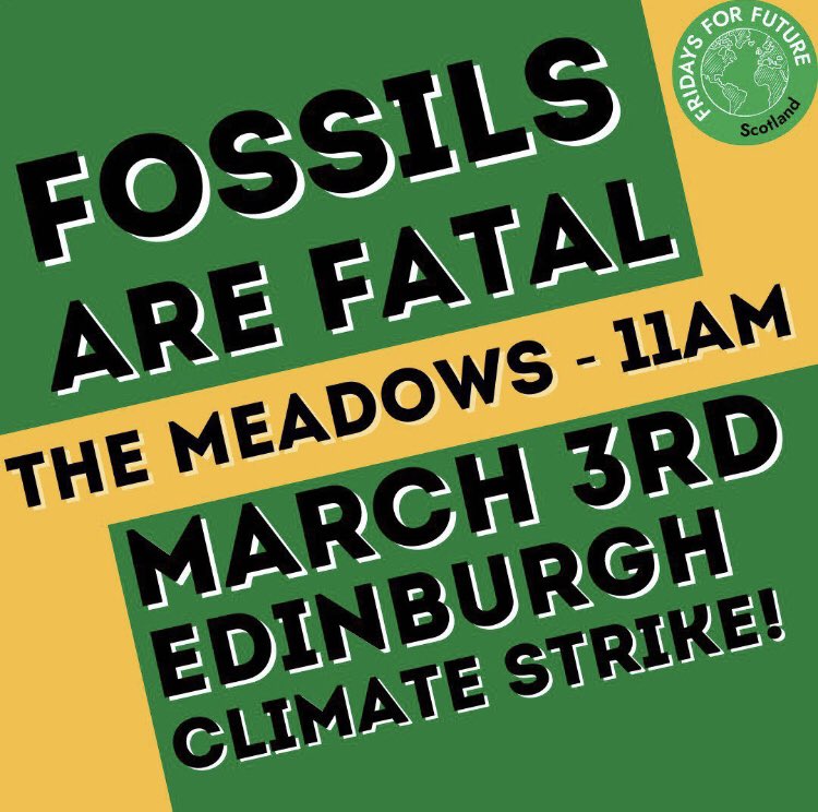 And if you’re in Edinburgh this Friday, you can join <a href="/fff_edinburgh/">Fridays for Future Edinburgh</a> for their #FossilsAreFatal demo demanding an end all to new fossil fuel extraction.

fb.me/e/3Pro4e5zr