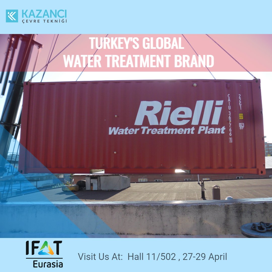 IFAT Eurasia salon 11 / 502 standında sizlerleyiz.