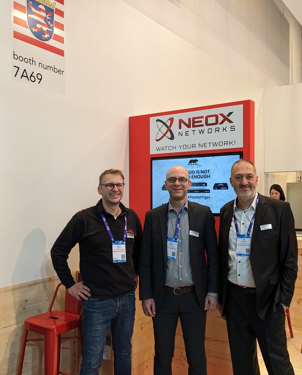#MWC in #Barcelona  has started - and we are part of it.
Learn more about our Advanced Packet Broker with GTP correlation and other Next-Gen features and #NEOXNETWORKS #networkmonitoring solutions.

Come to booth 7A69 in hall 7

#hessen