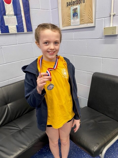 Y4_BBSM's tweet photo. 4KP: Some wonderful news this weekend! Grace competed at the North West Schools Gymnastics Competition in the Girls Under 11 category. She placed 2nd and has qualified onto the British Schools Final in Stoke-on-Trent in May! Congratulations, Grace, we’re all super proud of you!🌟 https://t.co/WGMz3HqrUr