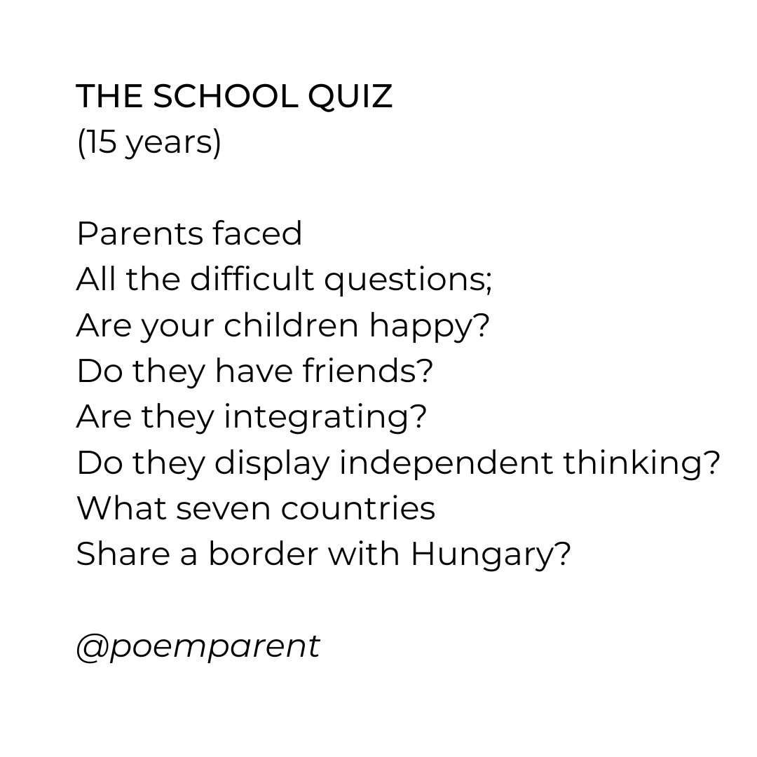 Please put your answers on the appropriate sheet underneath your team name.

#quiz #quiztime #schoolquiz #teachersofinstagram #school #parentsassociation #fundraising #quizinstagram #poem #poetry #poemoftheday #dailypost #dailypoem #dailypoems #writing #writingcommunity #PTA