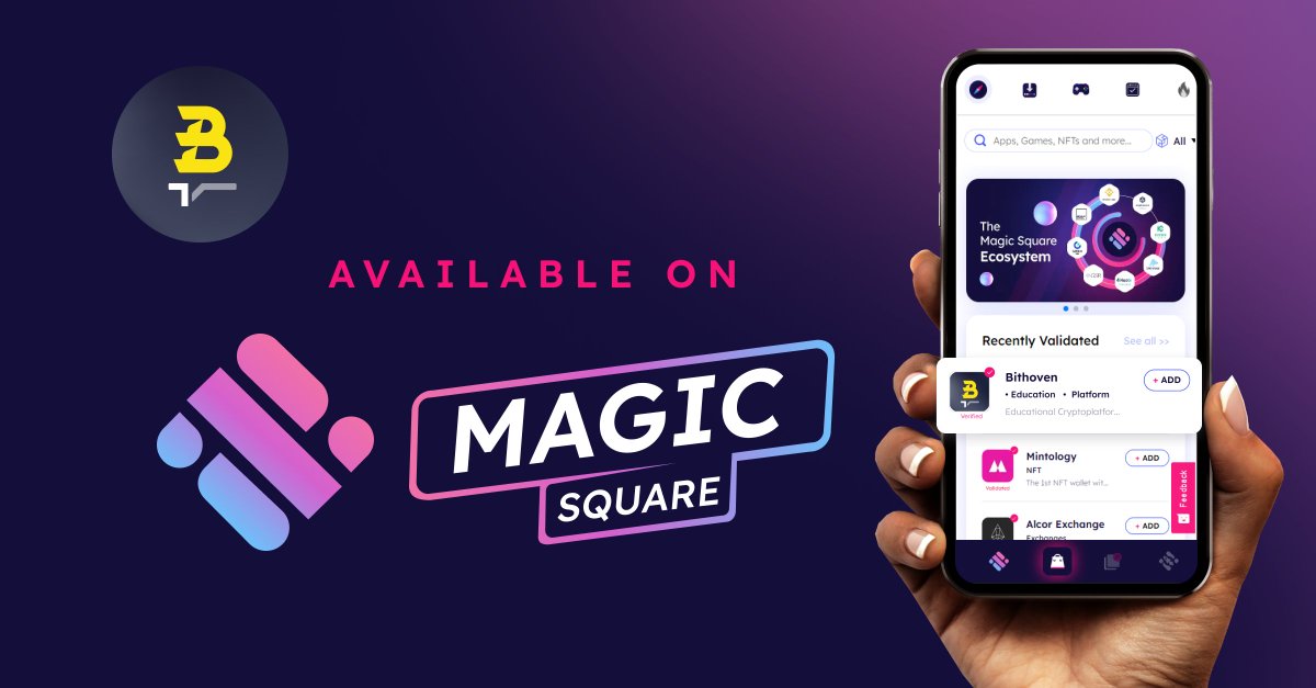 🎓The educational platform for #NFT artists and entrepreneurs💼<a href="/BIThoventech/">BIThoventech</a>

📚Earn while you learn with their "Earn-To-Learn" program

Staking pools and a secure wallet make this a must-try💰👇
magic.store/app/bithoven