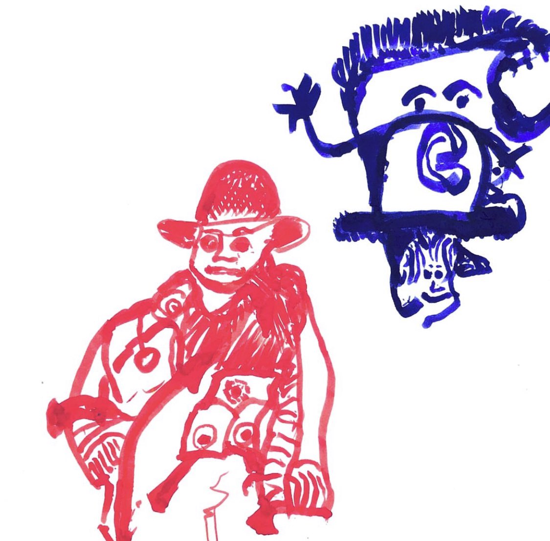 Starting the week with a bold and bright drawing from Mike! What is everyone up to this Monday morning?