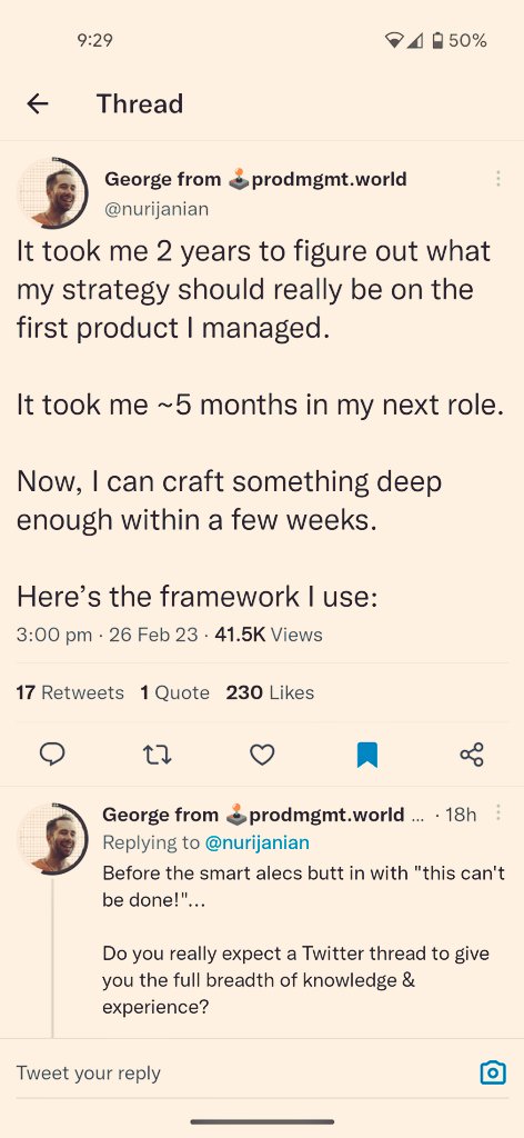 ssharma696's tweet photo. As a PM I like to keep tabs on micro changes in the products I use more frequently.
Earlier to save thread on Twitter you clicked on share and then you can bookmark. But now they have bookmark option out in the open. Vielen Dank.
#producttweets #microchanges #productanalytics https://t.co/WQU9fffrQo