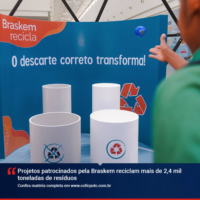 coficpolo's tweet photo. Quatro projetos ambientais patrocinados pela Braskem que integram arrecadação de resíduos recicláveis, conscientização da população sobre o descarte correto e geração de renda, computaram uma reciclagem de mais de 2,4 mil toneladas...

https://t.co/WbvQxNLOgk

#cofic #coficpolo https://t.co/VT6l2neOPQ