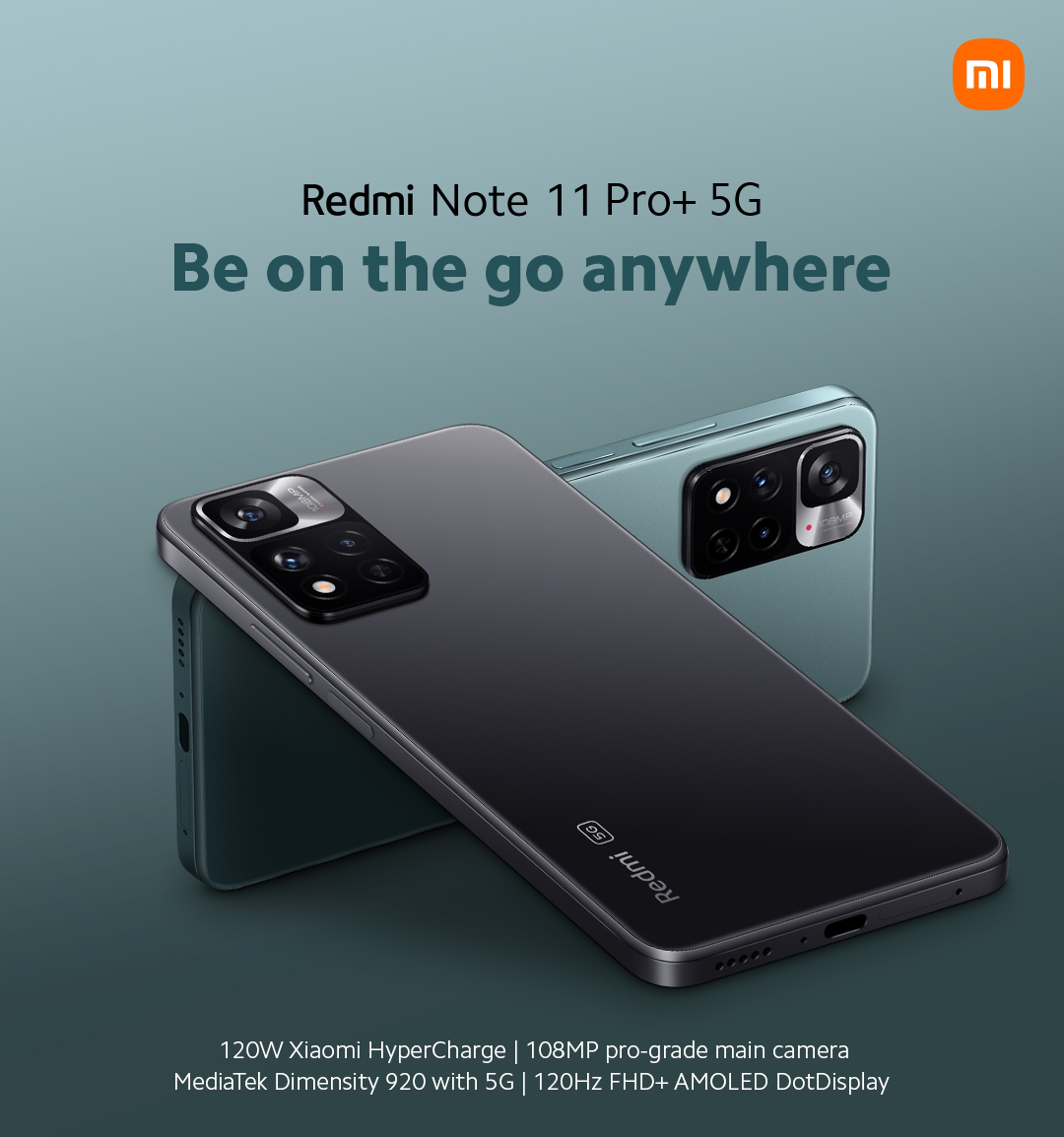 XiaomiNigeria's tweet image. Be on the go 🚀, anytime and anywhere with #RedmiNote11ProPlus5G
