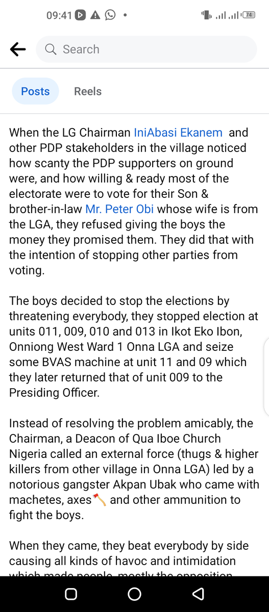 last5ive's tweet photo. How LP PU agents was maimed, voters chased away at Ikot Ebon , Onna LGA, Akwa Ibom State....this is how PDP won 😭😭😭
@drpenking @ubmech @UbongabCardinal @meg_essien @Vinsnt_EB @AkwaibomObidati https://t.co/TdXaTPFfnC