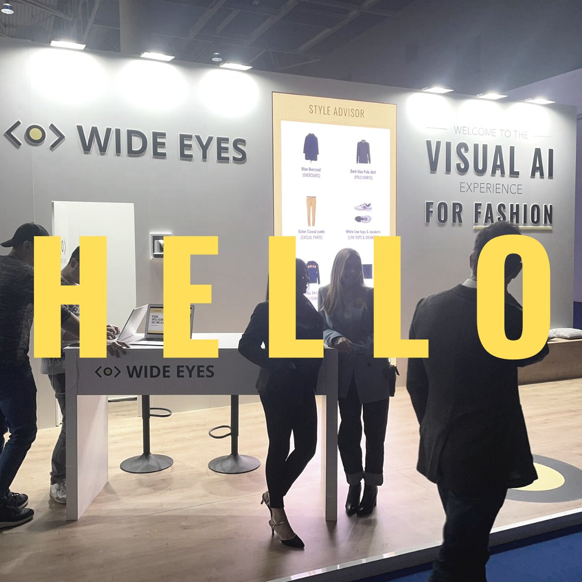 👋 HELLO from #MWC23! 
Meet us at📍<a href="/WideEyesTech/">Wide Eyes Technologies - VISUAL AI</a>' Booth #6A42 in Hall 6 within #JourneyToTheFuture to discover how #VisualAI can enhance the #discoverability of all #fashion products

#AI #AIforFashion #eCommerce