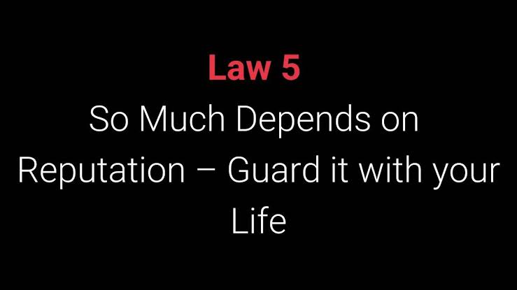 5th Law #LawsOfPower
