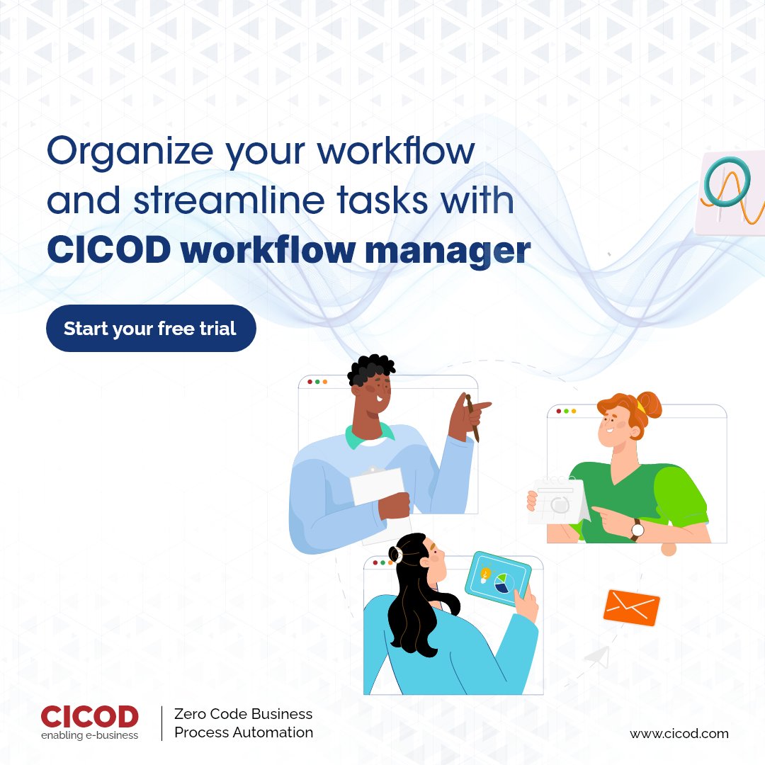 getcicod's tweet image. Make workflow organization a breeze with CICOD Workflow Manager. Streamline your tasks and keep your workflow on track!
zcu.io/vs5W
#automation #workflowtool #generalmanager #operationsmanager #businessmanager