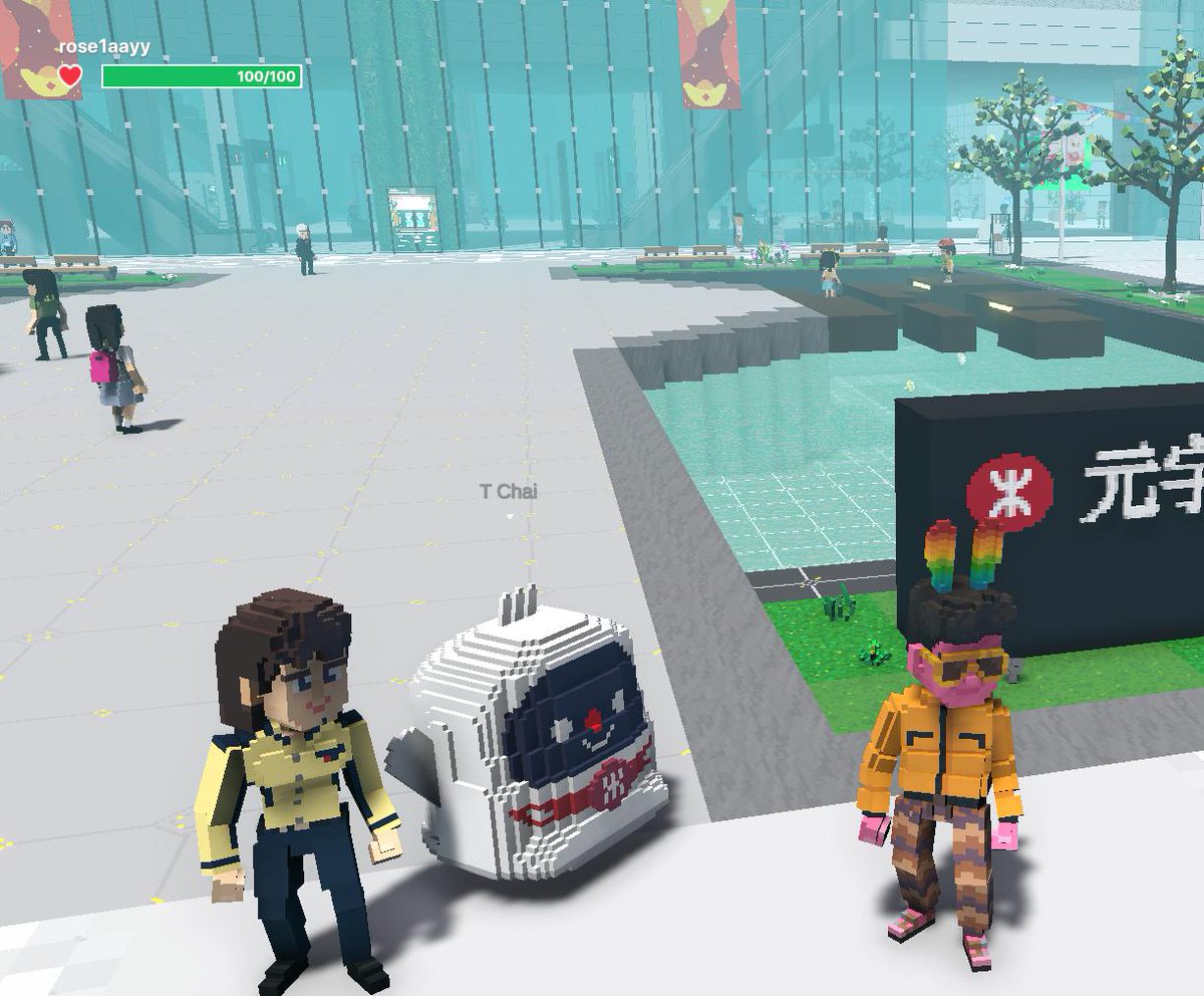 Rose2a2s's tweet photo. @TheSandboxGame I found the Delivery Robot in Next Station: Metaverse! 🚉 #LunarNewYearTSB https://t.co/HQdml05hY7