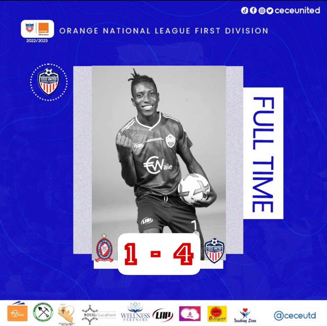 3 crucial points picked up in Mt. Barclay. Fighting to the end and never giving up! 💪

Scorers: Gibson Freeman (80’), Jenkins Sieh (86’ &amp; 90’+4) and Oplando Kaikula (90’+3)

#FootballCece #OnGodForever