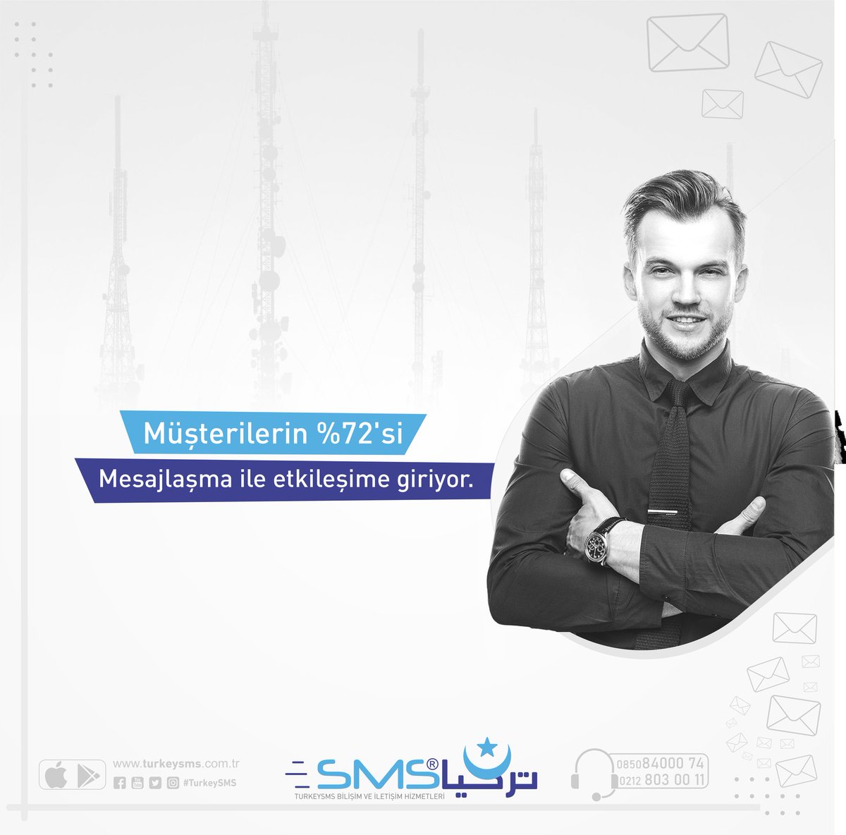 Müşterilerin %72'si yalnızca kişiselleştirilmiş mesajlaşma ile etkileşime giriyor. TurkeySMS ile kısa mesajlarınızı kişiselleştirmeye hemen başlayın.

#turkeysms #sms #smsmarketing #free #marketing #emarketing #service #target #trends #corporate