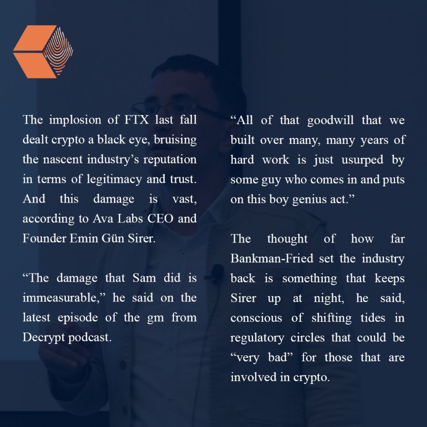 unlockbc's tweet image. “The damage that Sam did is immeasurable.”
@avalabsofficial CEO Voices Concern Over #Crypto Reputation Damage Caused by #FTXCrash

@el33th4xor